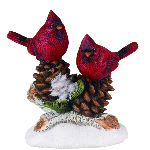 miniature resin cardinals